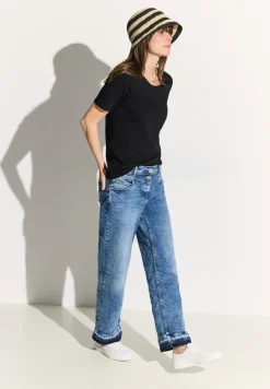 T-shirt in effen kleur