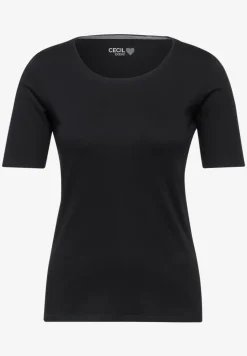 T-shirt in effen kleur