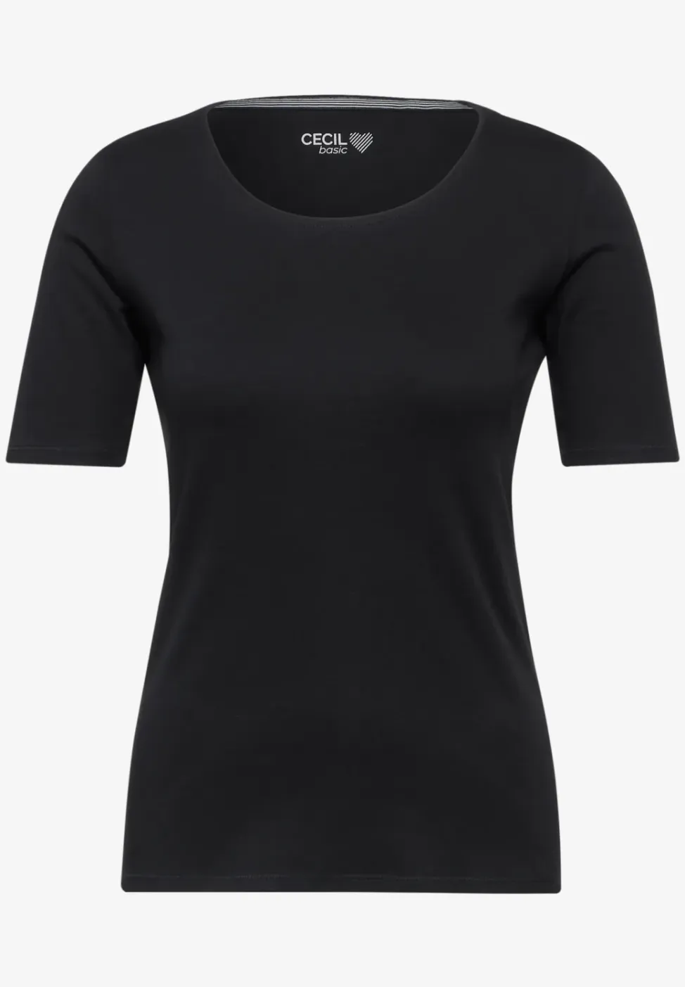 T-shirt in effen kleur