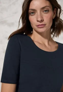 T-shirt in effen kleur