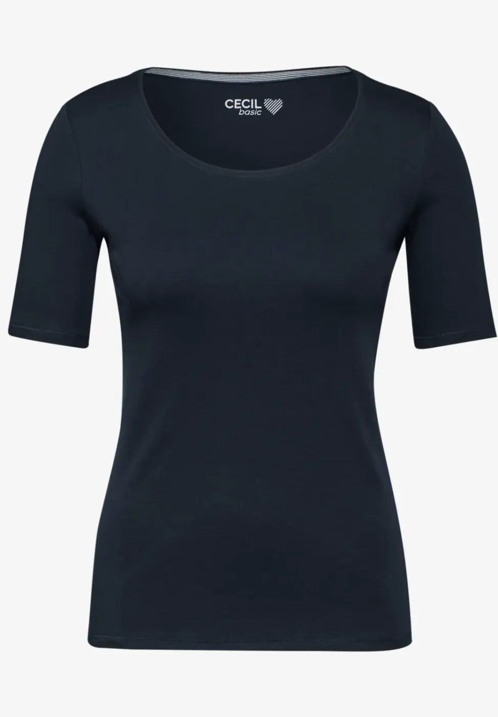 T-shirt in effen kleur
