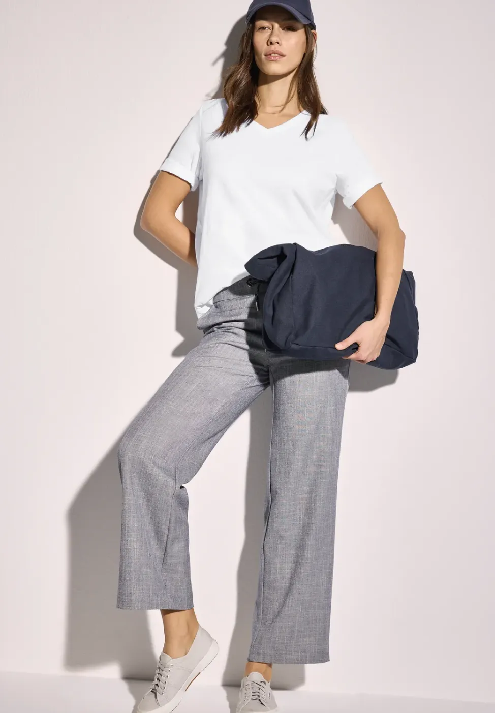 T-shirt in tuniek-look