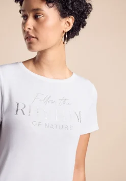 T-shirt met belettering