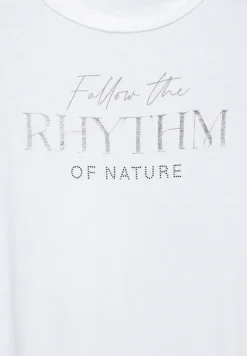 T-shirt met belettering