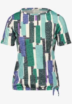 T-shirt met burn-out