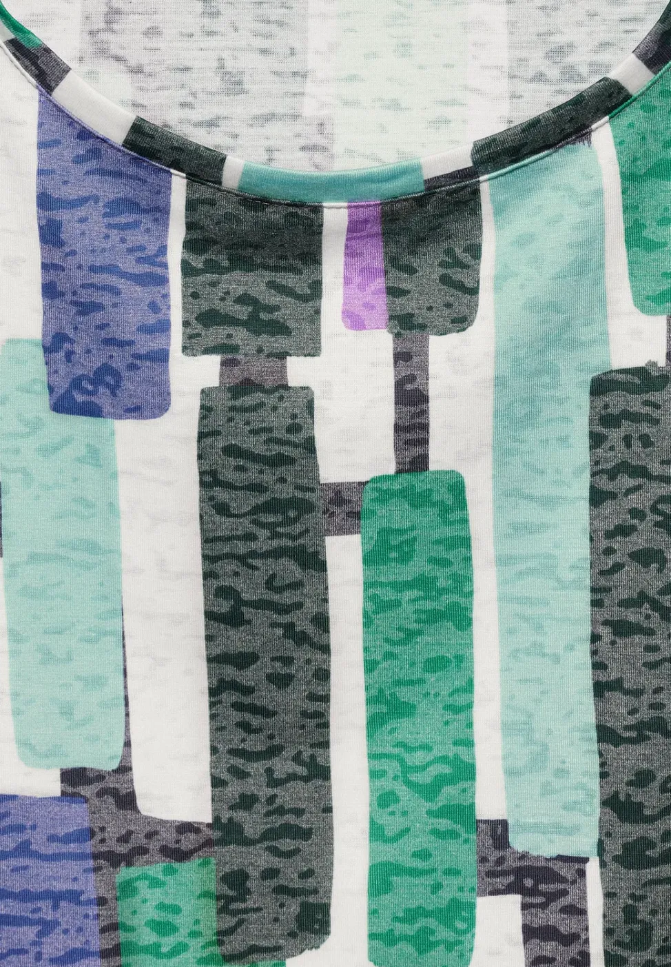 T-shirt met burn-out