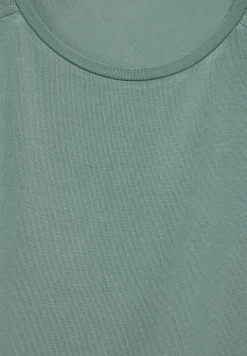T-shirt met glanzend detail