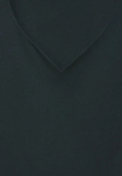 T-shirt met hartvormige halslijn