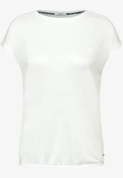 T-shirt met kanten detail