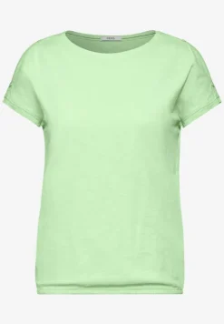 T-shirt met knoopdetail
