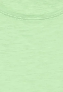 T-shirt met knoopdetail