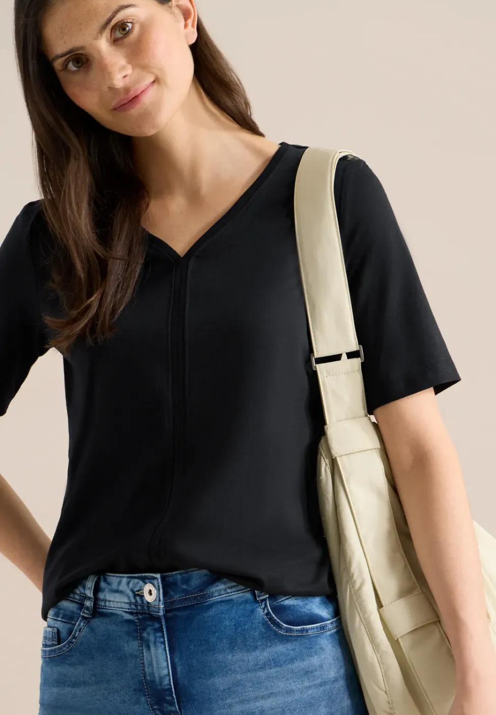 T-shirt met korte mouwen in tuniekstijl