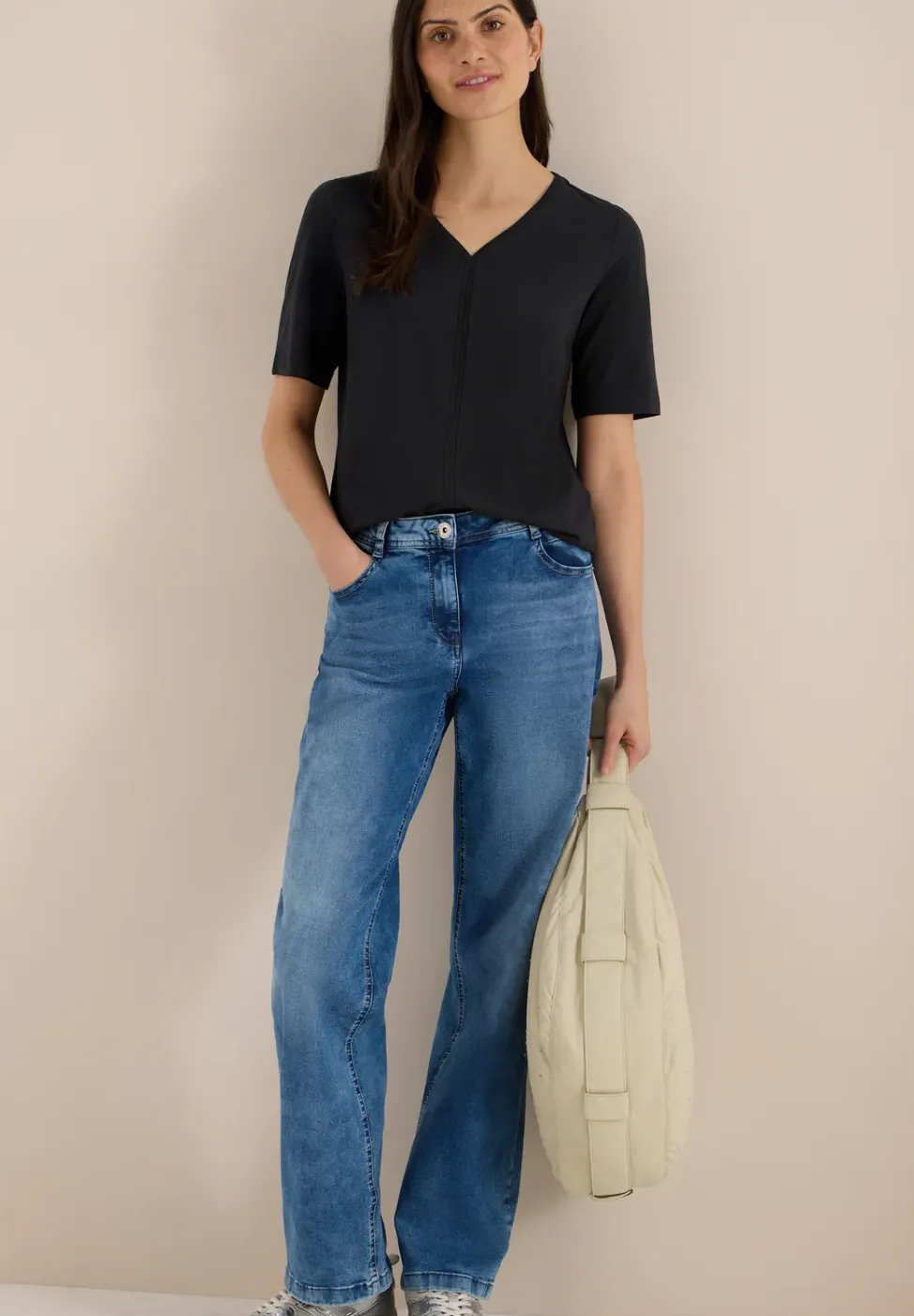 T-shirt met korte mouwen in tuniekstijl