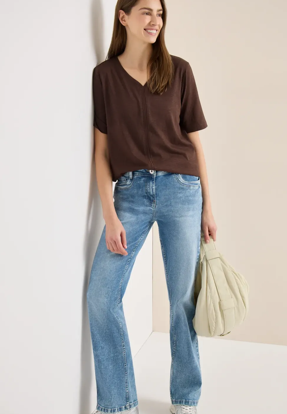 T-shirt met korte mouwen in tuniekstijl