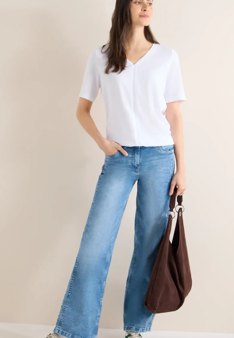 T-shirt met korte mouwen in tuniekstijl