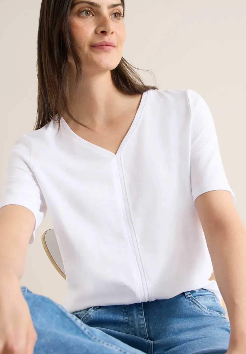 T-shirt met korte mouwen in tuniekstijl