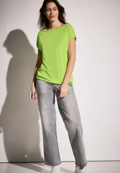 T-shirt met rimpels