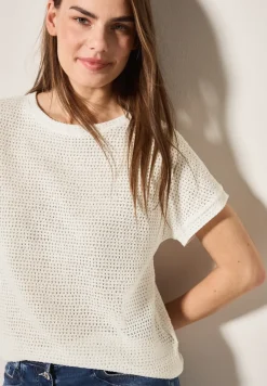 T-shirt met structuur