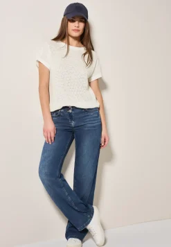 T-shirt met structuur