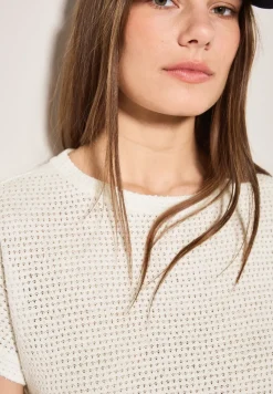 T-shirt met structuur