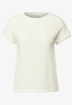 T-shirt met structuur
