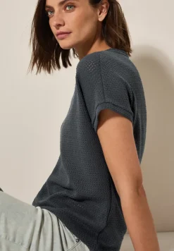 T-shirt met structuur