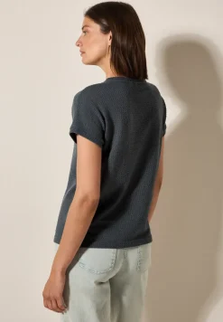 T-shirt met structuur