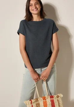 T-shirt met structuur