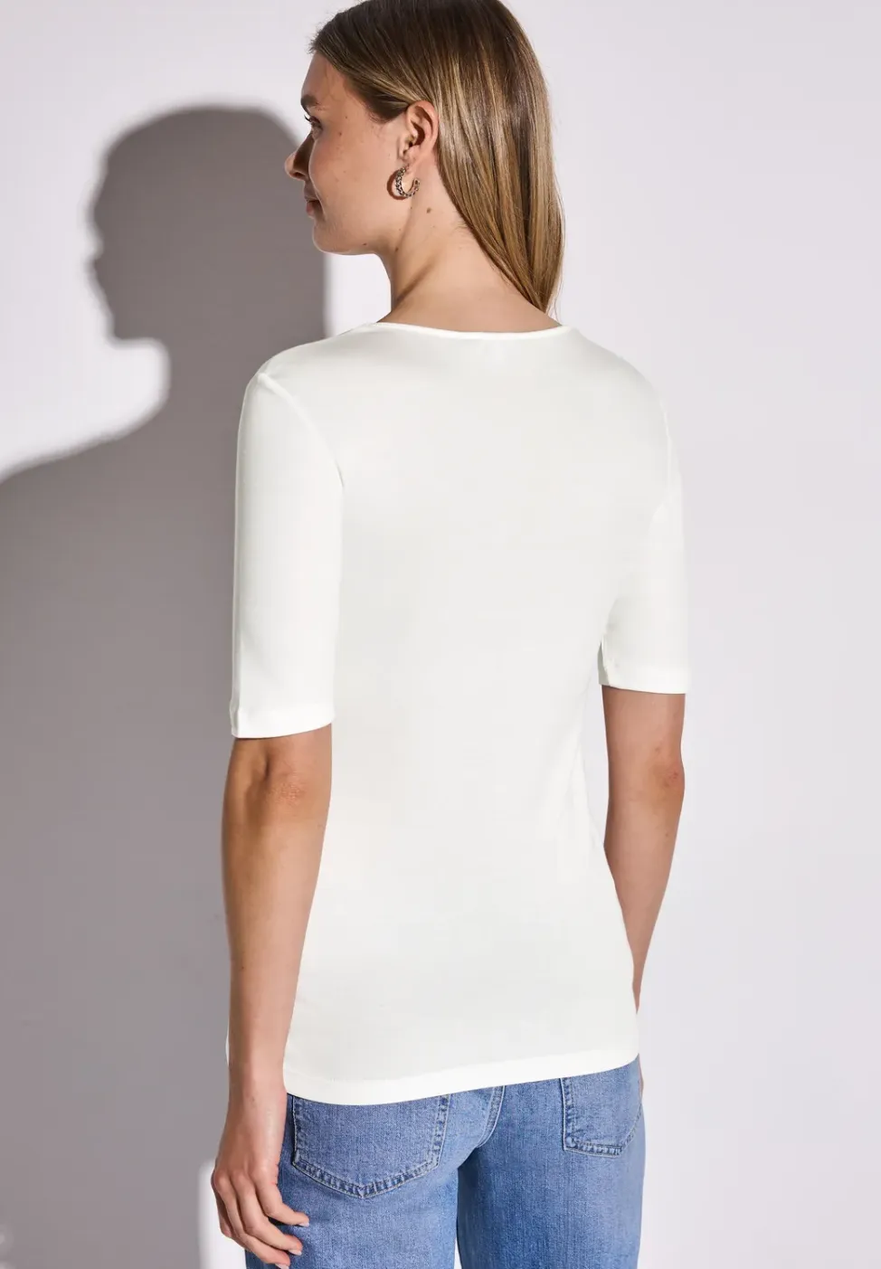 T-shirt met V-hals
