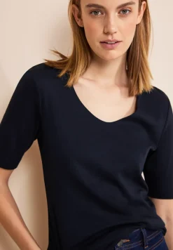 T-shirt met V-hals