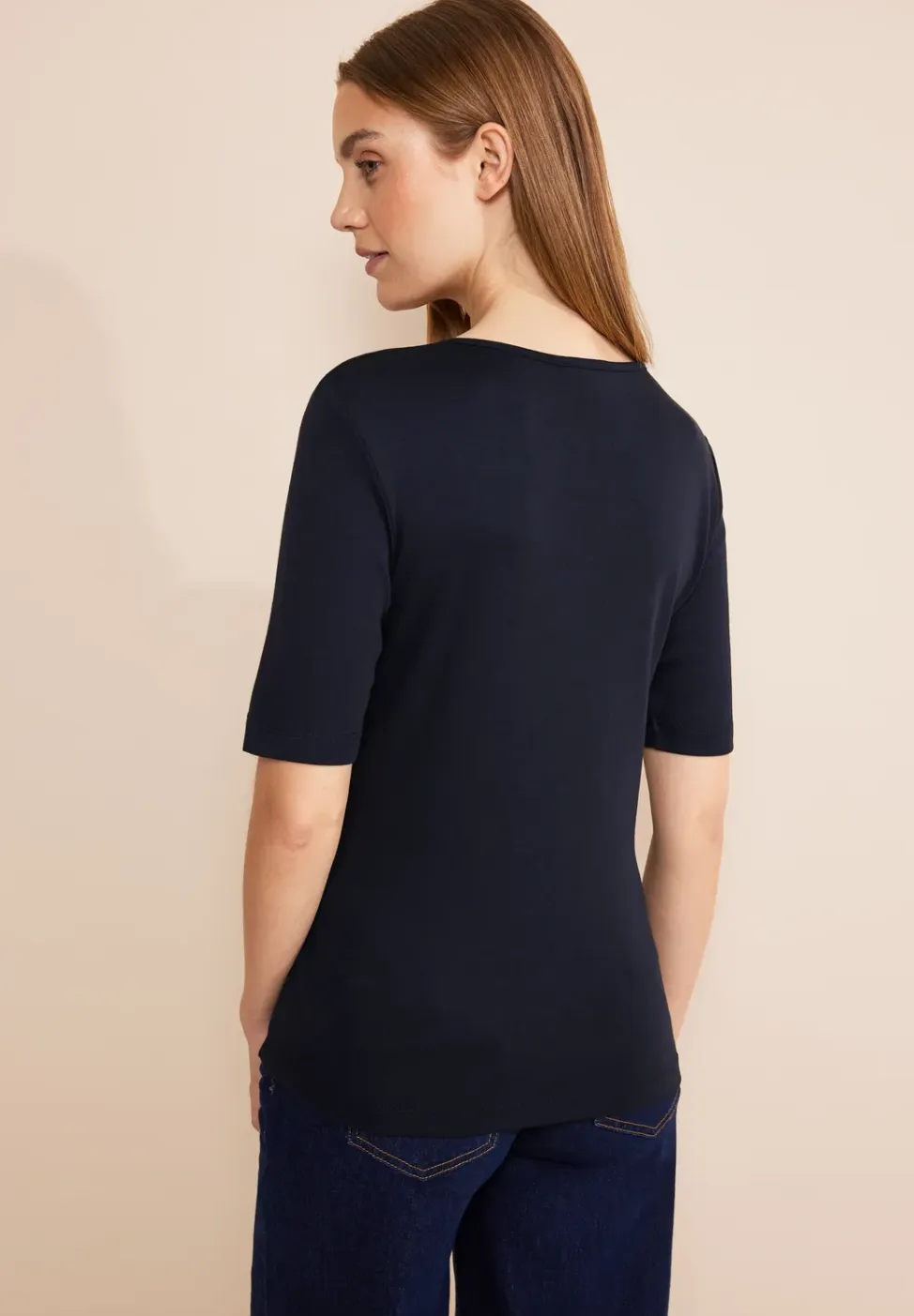 T-shirt met V-hals