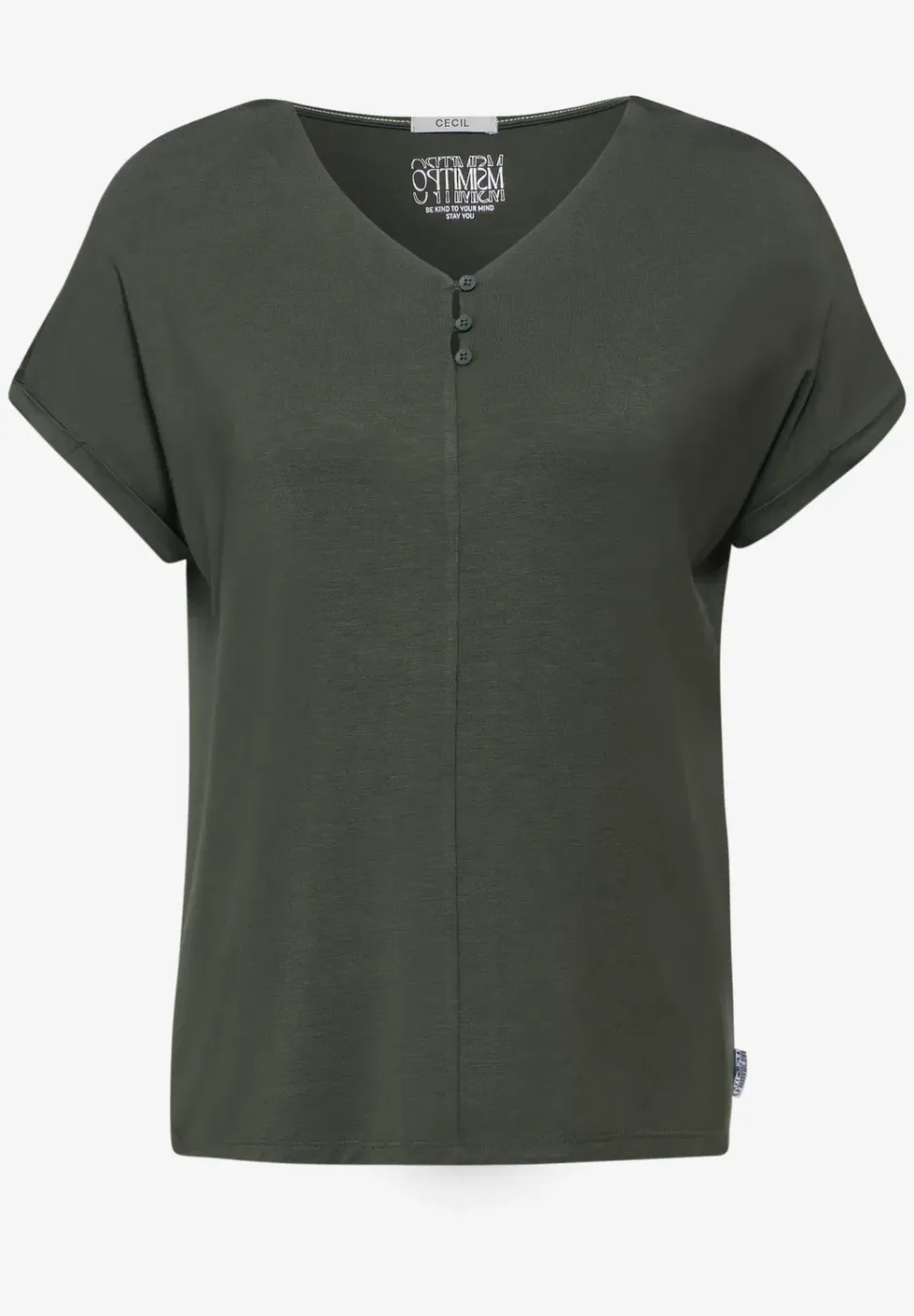 T-shirt met V-hals