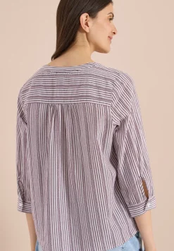 Tuniek met 3/4 mouwen en gestreept patroon