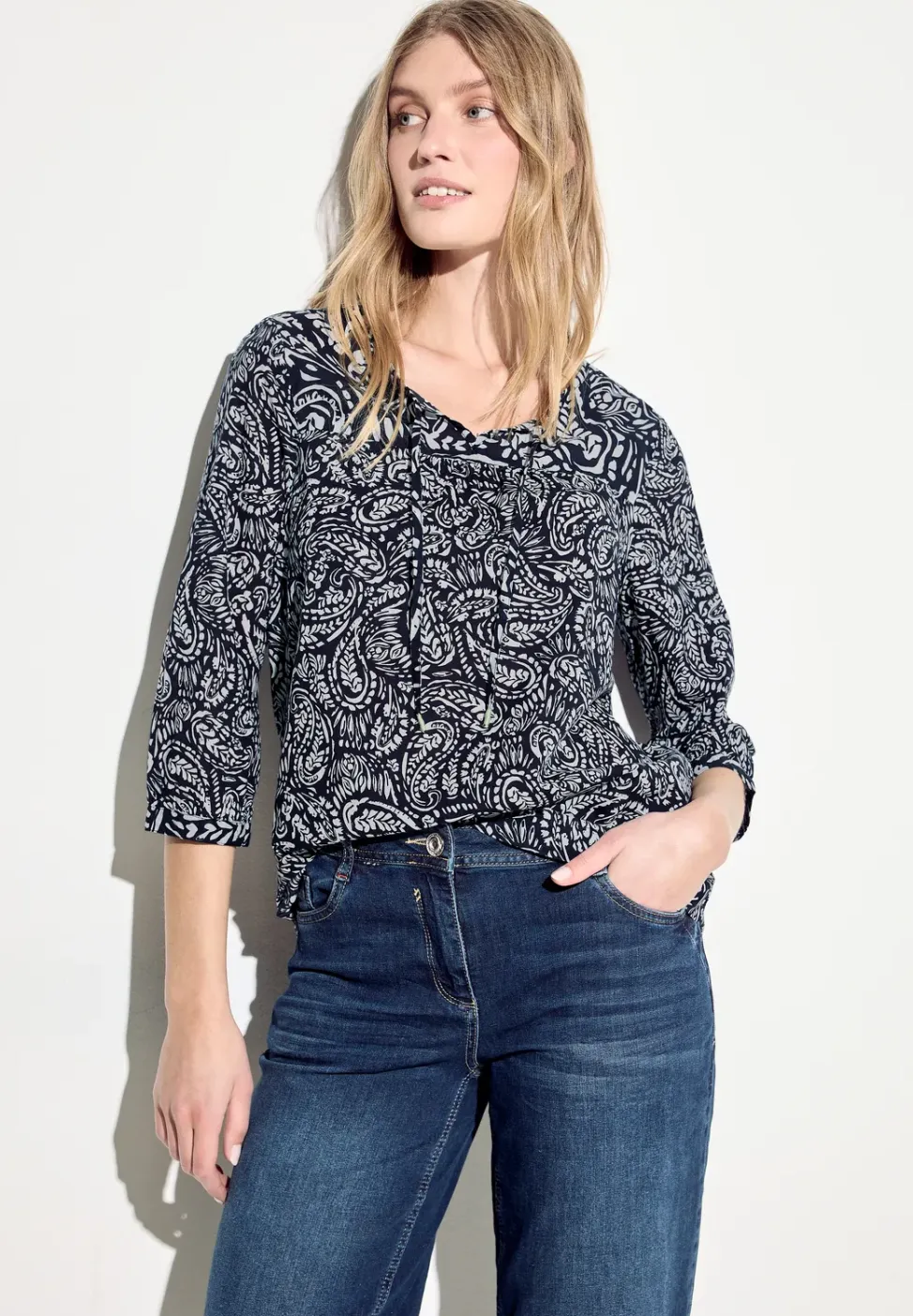 Tuniekblouse met print