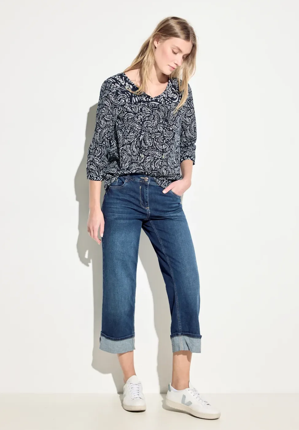 Tuniekblouse met print