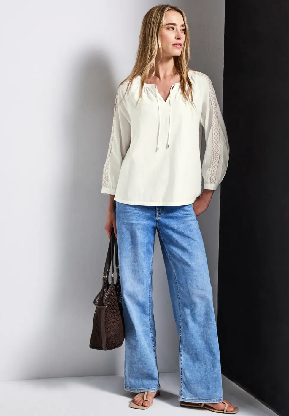 Tuniek met gehaakte details