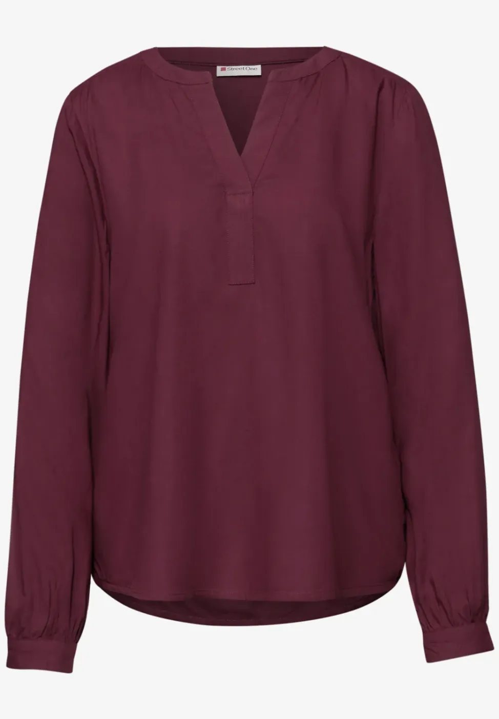 Tuniek met gespleten hals