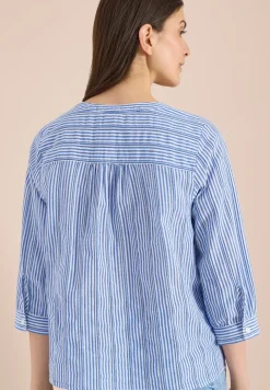 Tuniek met 3/4 mouwen en gestreept patroon