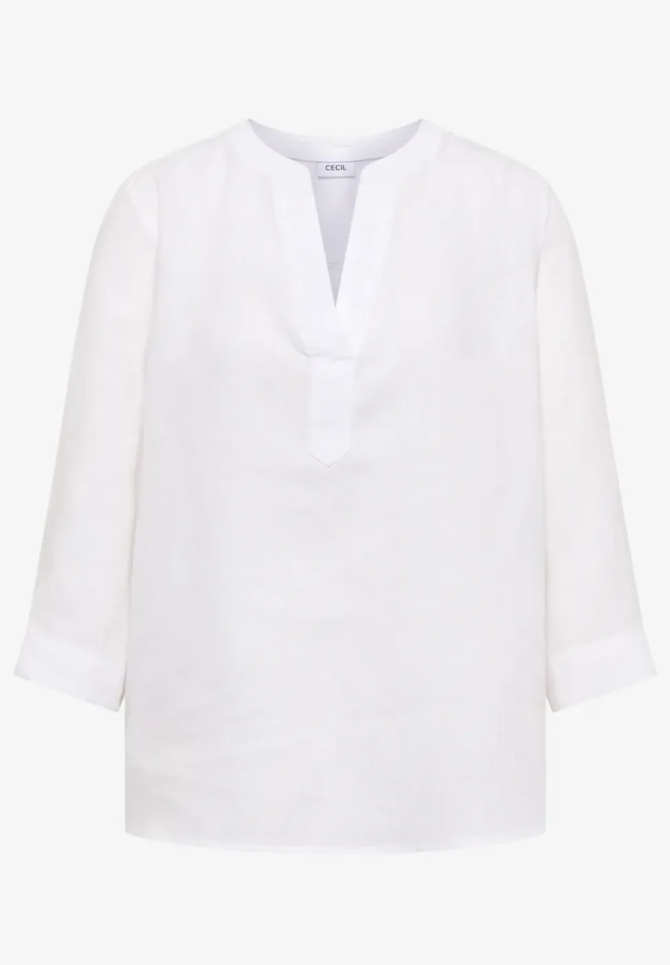 Tuniek met 3/4 mouwen van puur linnen