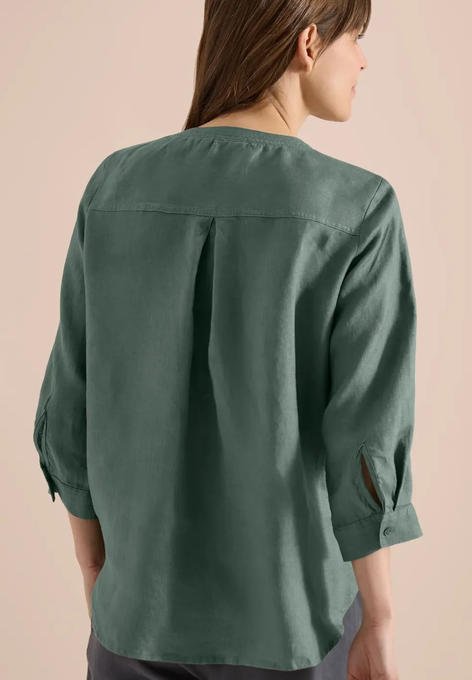Tuniek met 3/4 mouwen van puur linnen