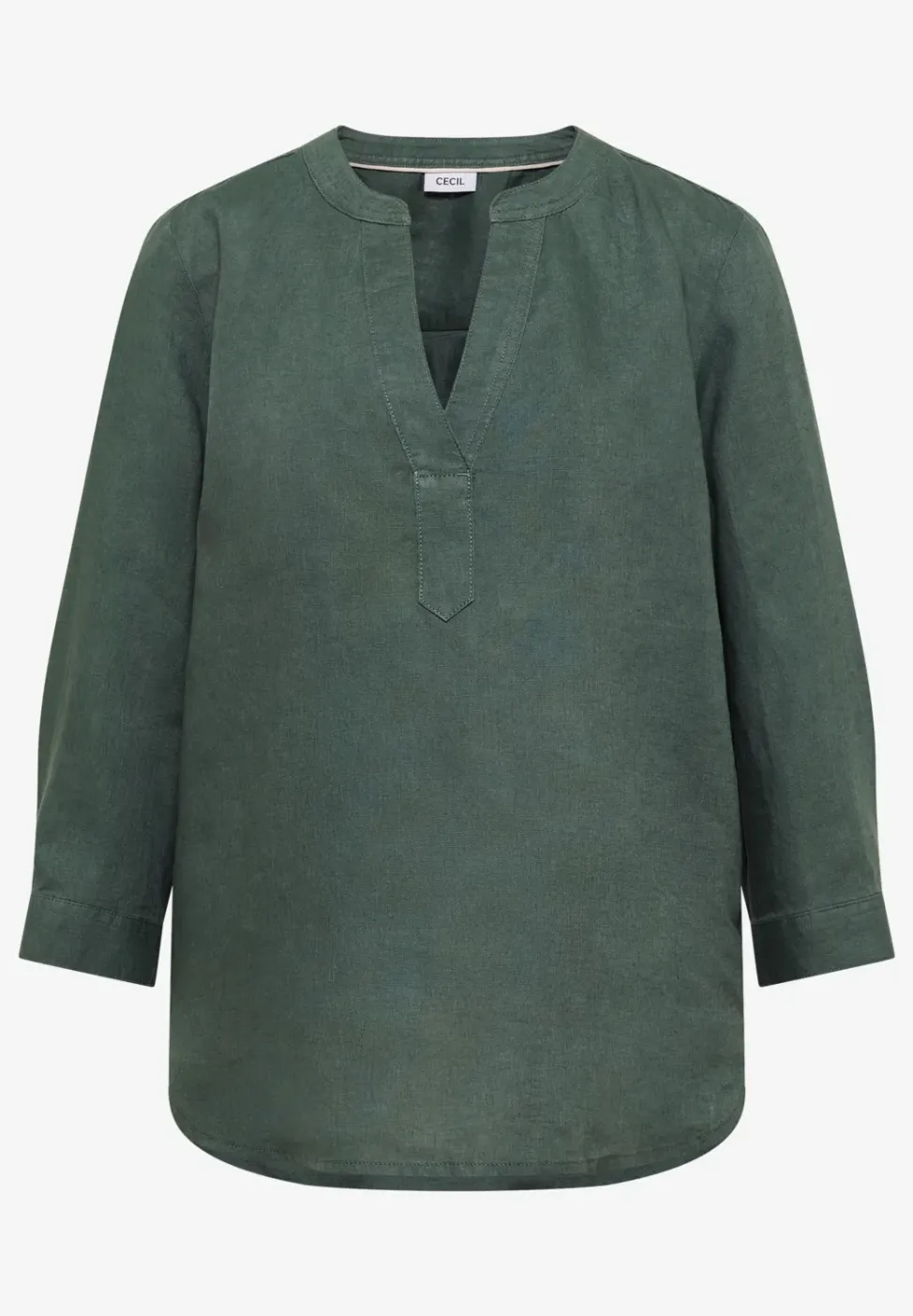 Tuniek met 3/4 mouwen van puur linnen