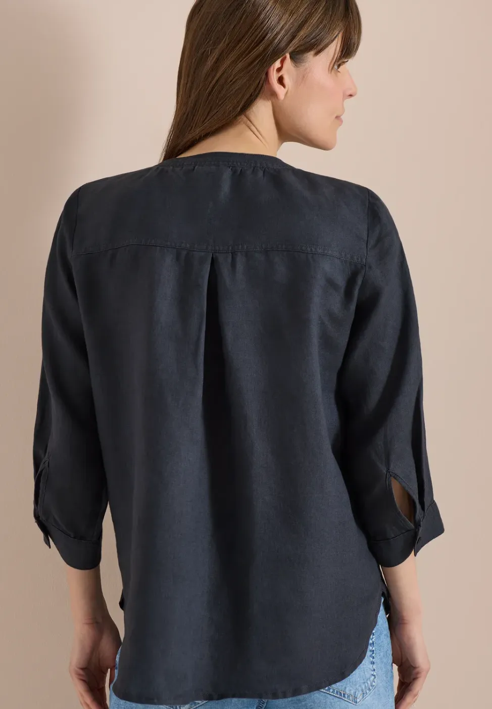 Tuniek met 3/4 mouwen van puur linnen
