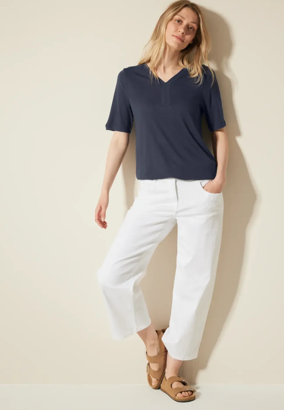 Tuniek T-shirt in effen kleur