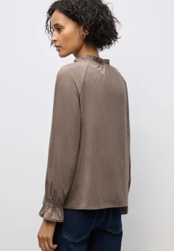 Tuniek van velours met ruches