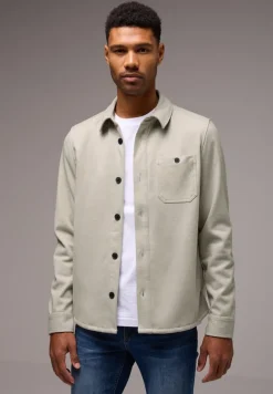 Tweekleurig keperstof overshirt