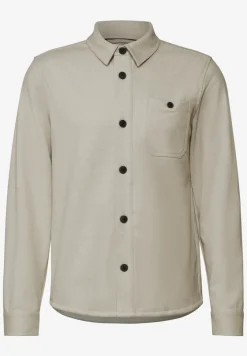 Tweekleurig keperstof overshirt