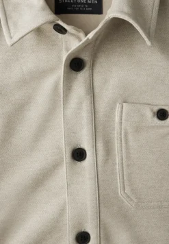 Tweekleurig keperstof overshirt