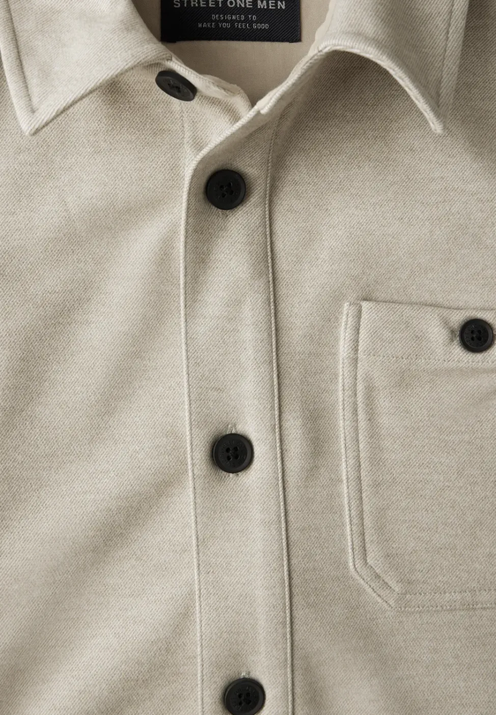 Tweekleurig keperstof overshirt