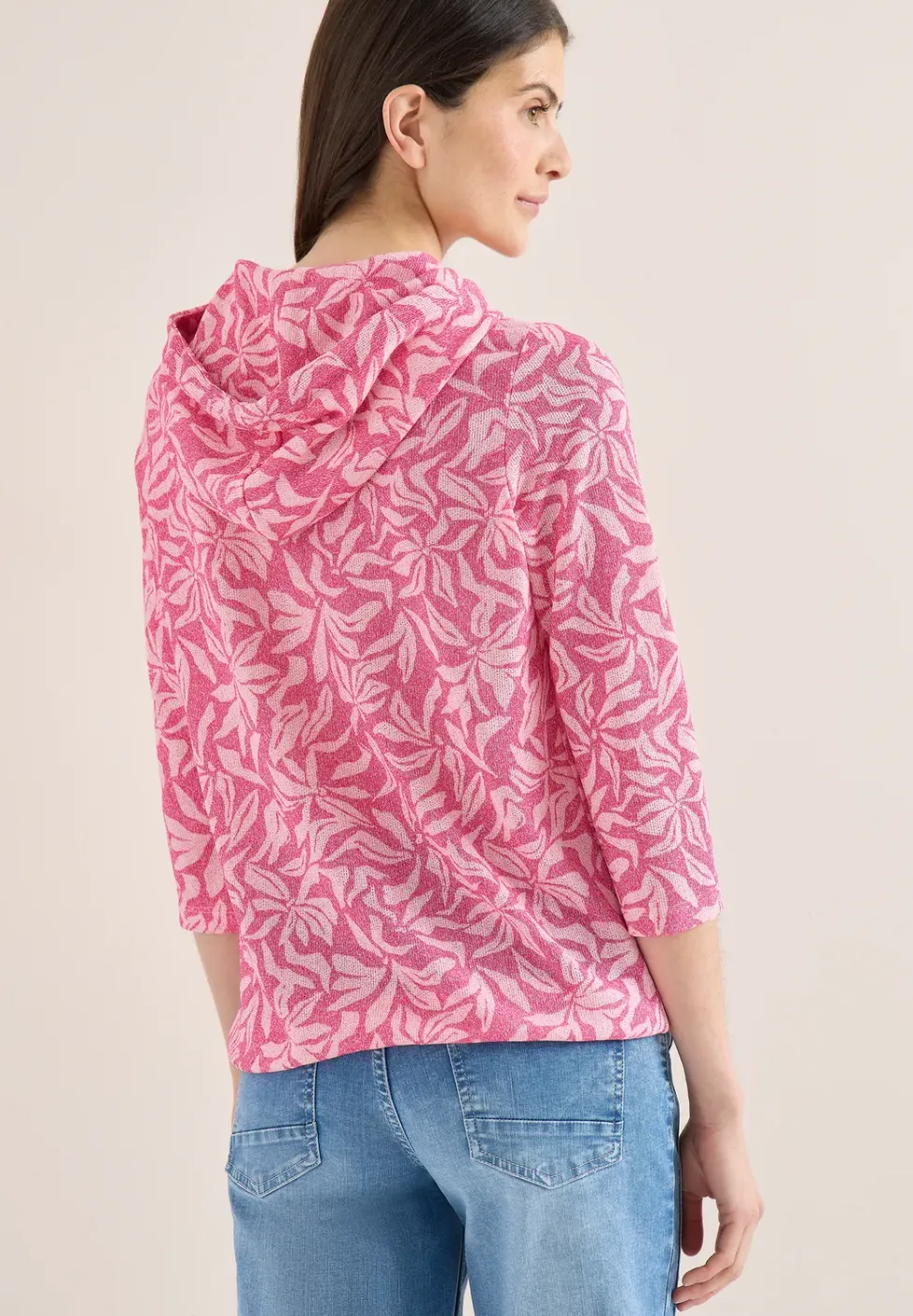 Tweekleurig shirt met capuchon