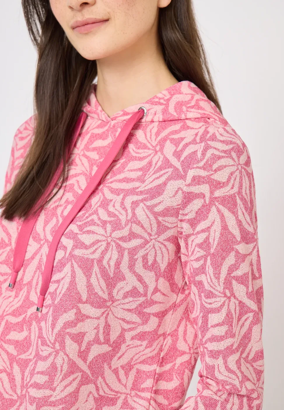 Tweekleurig shirt met capuchon